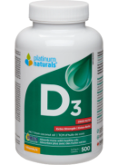 Platinum Naturals Vitamin D3 2,500iu Extra Strength - 500 Softgels