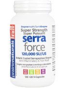 Prairie Naturals Serra-Force Super Strength 120,000iu - 140 V-Caps BONUS Size