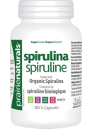 Prairie Naturals Spirulina (Organic & Fair Trade) - 180 V-Caps