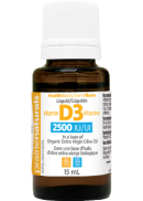 Prairie Naturals Vitamin D3 2,500iu (Organic Olive Oil Base) - 15ml