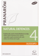 Pranarom 4 Oleocaps+ Natural Defences - 30 Caps