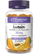 Lutein With Bilberry & Zeaxanthin 20mg (Mango) - 60 Gummies - Preferred Nutrition