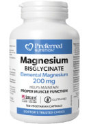 Preferred Nutrition Magnesium Bisglycinate 200mg - 150 V-Caps