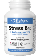 Preferred Nutrition Stress B50 & Ashwagandha - 120 Caps