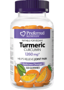 Preferred Nutrition Tumeric Curcumin 1260mg (Orange) - 120 Gummies