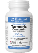 Preferred Nutrition Turmeric Curcumin With BioPerine 500mg - 90 V-Caps