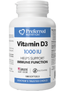 Preferred Nutrition Vitamin D3 1,000iu - 100 Softgels