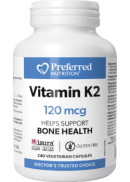 Preferred Nutrition Vitamin K2 120mcg - 240 V-Caps