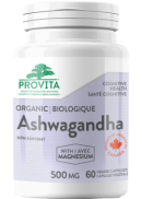 Provita Ashwagandha With Magnesium 500mg (Organic) - 60 V-Caps