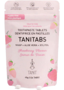 Tanit Tanitabs Toothpaste Tablets (Strawberry, Pouch) - 124 Tabs