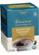 Teeccino Herbal Coffee Organic Roasted Herbal Tea (Dandelion Turmeric) - 10 Tea Bags