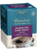 Teeccino Herbal Coffee Roasted Herbal Tea (Dandelion Dark Roast) - 10 Tea Bags