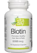 Vita Day Biotin 5,000mcg - 30 V-Caps