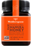 Wedderspoon Monofloral Raw Manuka Honey (Kfactor16) - 1kg