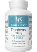 WomenSense Cranberry With D-Mannose & Propolis 500mg - 60 V-Caps