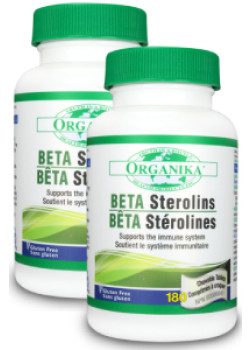 Beta Sterolins 30mg - 180 Chew Tabs + 180 Chew Tabs (2fordeal) - Organika