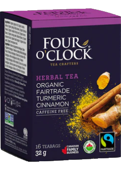 Organic Herbal Tea (Turmeric Cinnamon) - 16 Tea Bags