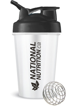 Shaker + Mixer Ball & Carrying Toggle (Black BPA Free) - 450ml