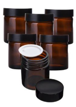 DIY Amber Cream Jars - 6 x 20ml