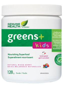 Greens + Kids Powder (Natural Mixed Berry) - 128g - Genuine Health