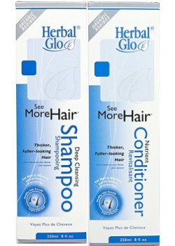 See More Hair Deep Cleansing Shampoo + Conditioner Duo Packet 250ml + 250ml - Herbal Glo