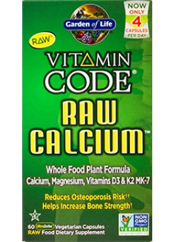 Raw Calcium - 75 V-Caps - Garden Of Life