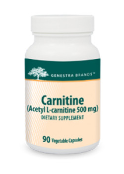 Carnitine (Acetyl L-Carnitine) 500mg - 90 V-Caps - Genestra