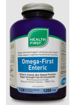 Omega First Super Strength (Enteric - Coated) - 120 Gelcaps - Health First