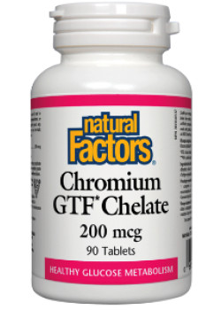 Chromium Gtf Chelate 200mcg - 90 Tabs - Natural Factors
