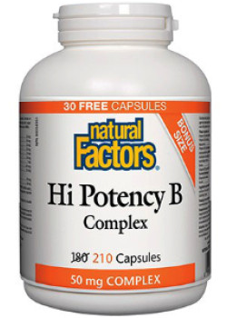Hi Potency B-Complex - 180 + 30 Caps BONUS