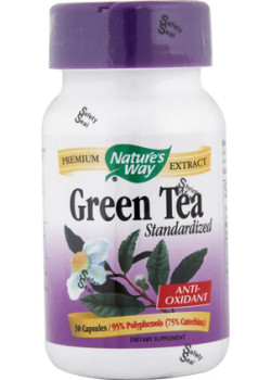 GREEN TEA STANDARDIZED - 30 CAPS-NATURES WAY- LIMITED STOCK