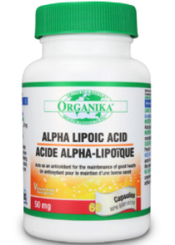 Alpha Lipoic Acid 50mg - 60 Caps - Organika Alpha Lipoic Acid 50mg - 60 Caps - Organika