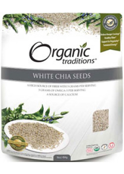 Organic Chia Seeds (White) - 454g - Organic Traditions