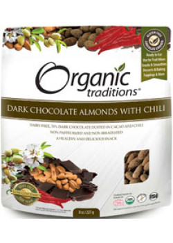 Dark Chocolate Almonds With Chili - 227g