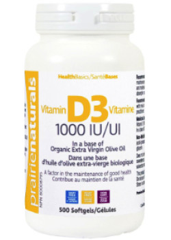 Vitamin D 1,000iu - 500 Softgels