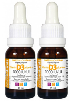 Vitamin D3 1,000iu - 15 + 15ml (2 For Deal)