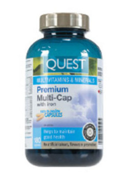 Premium Multi - Cap With Iron - 180 Caps - Quest