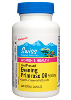 Evening Primrose Oil 500mg - 120 Caps - Swiss