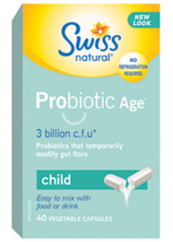 Probiotic Age Child (Heat Stable) 3 Billion - 40 Caps - Swiss Naturals