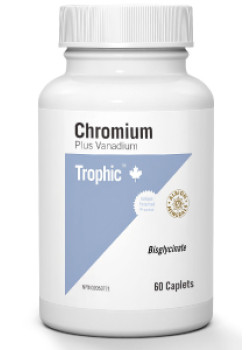 Chromium Plus Vanadium - 60 Caplets - Trophic