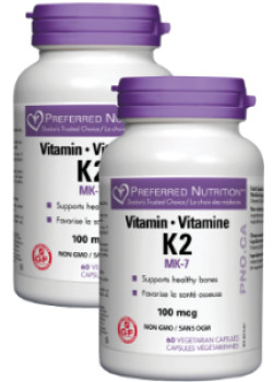 Vitamin K2 100mcg (Mk-7) - 60 + 60 V-Caps