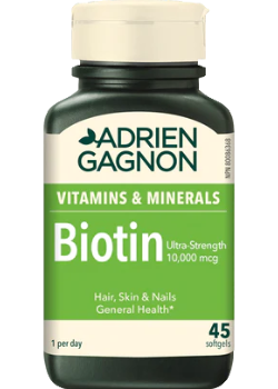 Biotin Ultra-Strength 10,000mcg - 45 Softgels