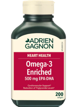Omega-3 Enriched 500mg EPA-DHA - 200 Softgels - Adrien Gagnon