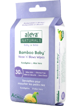 Bamboo Baby Nose N Blows Wipes - 30 Wipes