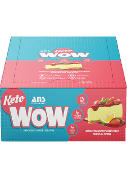 Keto Wow Bars (Strawberry Lemon Cheesecake) - 12 x 40g