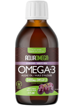 Plant-Based High DHA Omega-3 Algae Oil 3,400mg (Grape) - 225ml