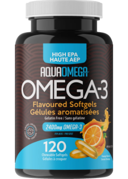 High EPA Omega-3 2,400mg (Orange) - 120 Chewable Softgels