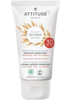 Adult Sensitive Skin Mineral Sunscreen SPF30 (Unscented) - 150g