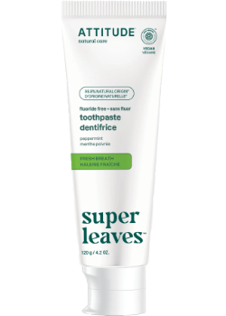 Adult Toothpaste Fluoride Free Fresh Breath (Peppermint) - 120g