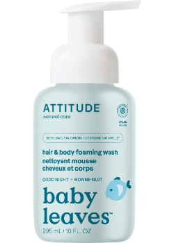 Baby Leaves 2-In-1 Hair & Body Foaming Wash (Goodnight Almond Milk) - 295ml